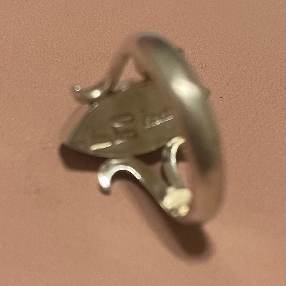 Genuine Turquoise and Sterling Ring - Picture 5 of 6